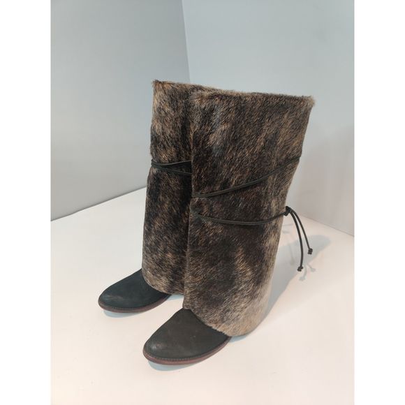 BNWOT Hair on Hide Boot Rugs Black and White - Picture 1 of 10